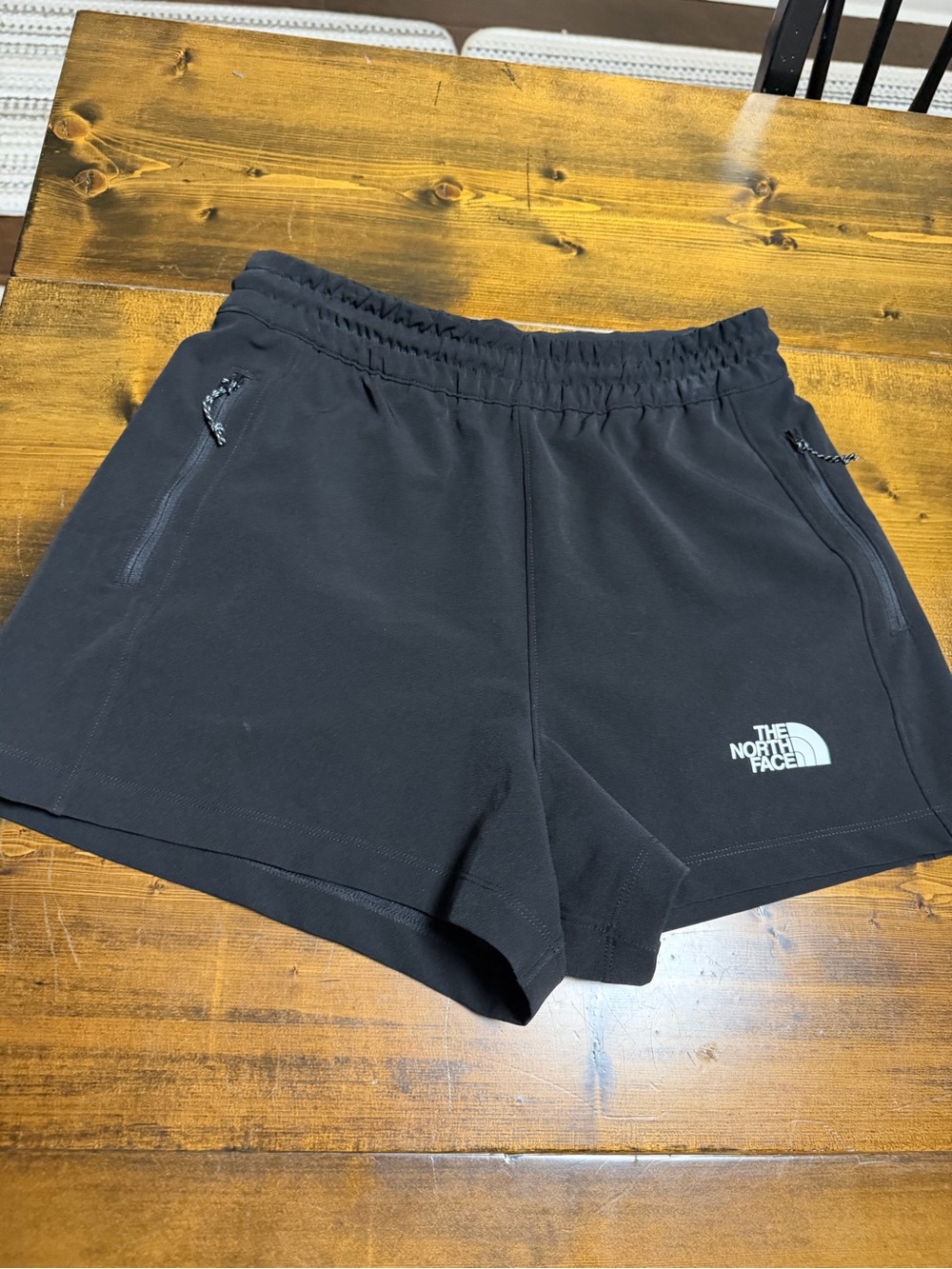 The North Face Women's Black Athletic Shorts with Zip Pockets
